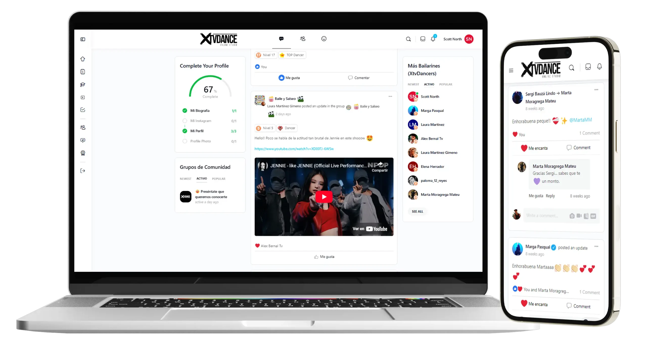 Red Social - XtvDance Online Studio